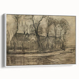 Modern Farm Landscape - Contemporary Minimalist Wall Art