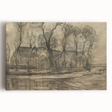 Modern Farm Landscape - Contemporary Minimalist Wall Art