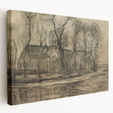 Modern Farm Landscape - Contemporary Minimalist Wall Art