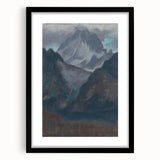 Modern Wall Art - Abstract Mountain Landscape in Contemporary Style