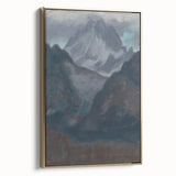 Modern Wall Art - Abstract Mountain Landscape in Contemporary Style