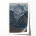 Modern Wall Art - Abstract Mountain Landscape in Contemporary Style