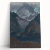 Modern Wall Art - Abstract Mountain Landscape in Contemporary Style