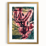 Modern Wall Art - Abstract Fire Clown in Vibrant Contemporary Style