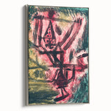 Modern Wall Art - Abstract Fire Clown in Vibrant Contemporary Style