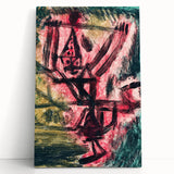 Modern Wall Art - Abstract Fire Clown in Vibrant Contemporary Style