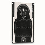 Modern Wall Art - Black and White Abstract Ara Design in Minimalist Style