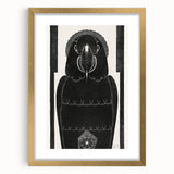 Modern Wall Art - Black and White Abstract Ara Design in Minimalist Style