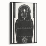 Modern Wall Art - Black and White Abstract Ara Design in Minimalist Style