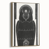 Modern Wall Art - Black and White Abstract Ara Design in Minimalist Style