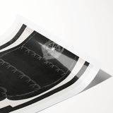 Modern Wall Art - Black and White Abstract Ara Design in Minimalist Style