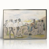 Modern Figurative Art - Abstract Group Scene Wall Decor