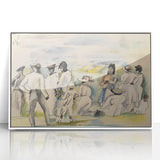 Modern Figurative Art - Abstract Group Scene Wall Decor