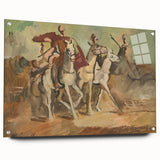 Expressionist Horse Riders Painting | Modern Abstract Expressionism