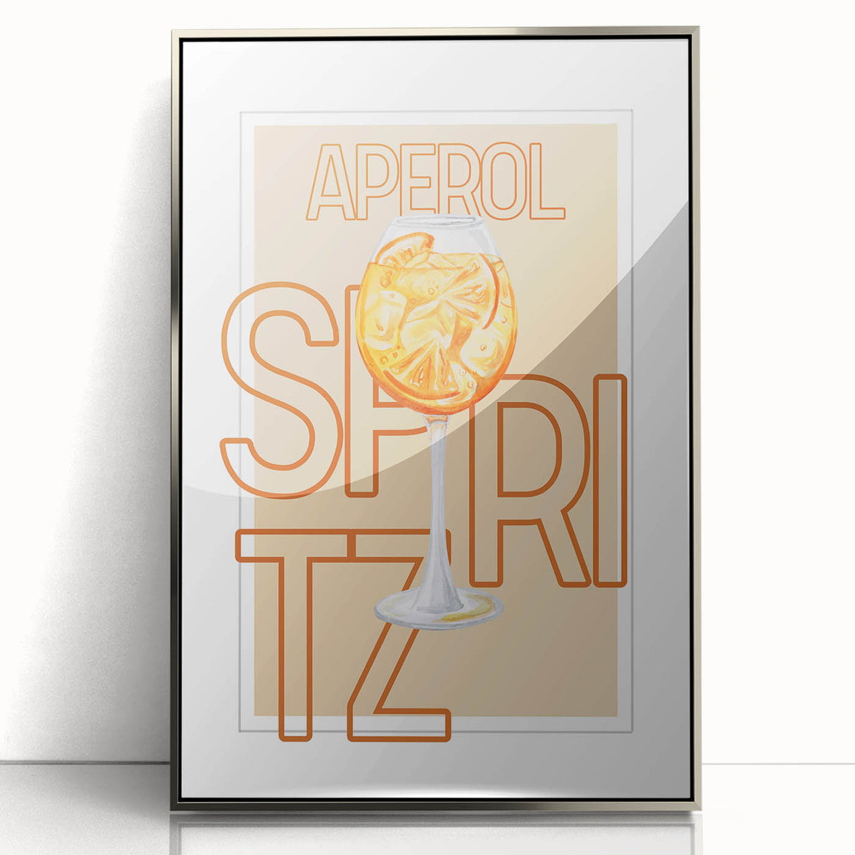 Large art print of assorted fruits in vibrant colors on a silver-framed acrylic, suitable for modern kitchen decor.