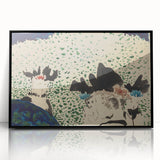 Four Ladies with Fancy Hats Wall Art - Unique Modern Decor for Art Lovers