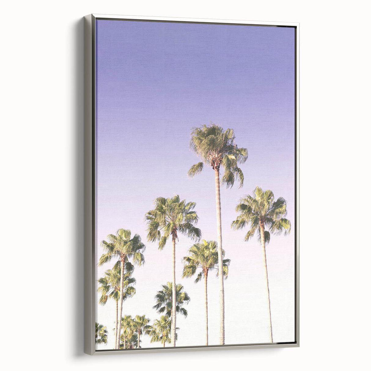 Framed canvas featuring a vintage landscape painting with vibrant summer hues, ideal for living room decor.