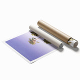 Extra large rolled canvas featuring a floral design in pastel shades.
