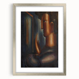 Modern Wall Art - Abstract Before the Mirror Portrait in Subtle Tones