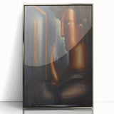 Modern Wall Art - Abstract Before the Mirror Portrait in Subtle Tones