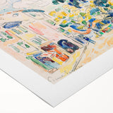 Modern Cityscape Art - Vibrant Antibes Wall Decor