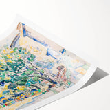 Modern Cityscape Art - Vibrant Antibes Wall Decor