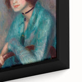 Modern Wall Art - The Brunette Portrait in Vibrant Impressionist Style