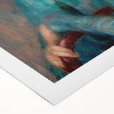 Modern Wall Art - The Brunette Portrait in Vibrant Impressionist Style