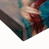 Modern Wall Art - The Brunette Portrait in Vibrant Impressionist Style