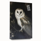 Acrylic glass side view of a vibrant animal-themed wall art design, showcasing intricate details and colors, perfect for modern home decor settings.