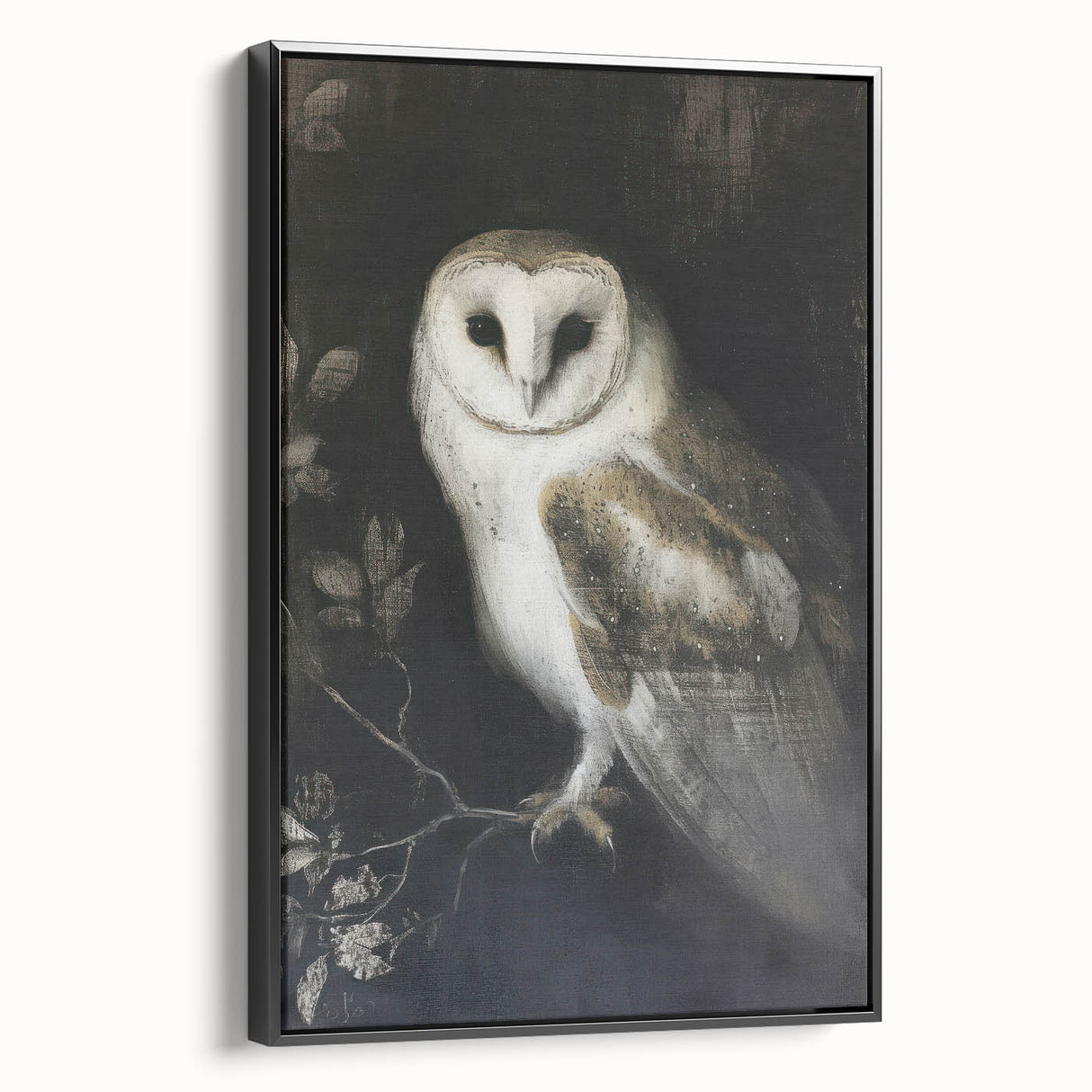 Framed canvas art depicting playful, colorful cartoon animals in a black frame, showcasing a whimsical design perfect for children's rooms or nurseries.