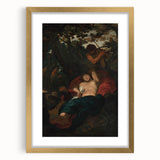 Baroque Scene of Sleeping Nymph and Watcher - Classic Art