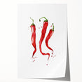 Rolled print featuring an array of fruits in vibrant colors, ideal for art wall dining room decor.