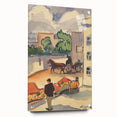 Modern Wall Art - Colorful Provincial Street Scene - Contemporary Art Print
