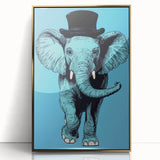 Boys Wall Art Prints - Stylish Elephant Kids Room Art Decor