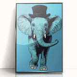 Boys Wall Art Prints - Stylish Elephant Kids Room Art Decor