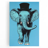 Boys Wall Art Prints - Stylish Elephant Kids Room Art Decor