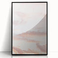 Large abstract wall art featuring swirling blue and green patterns on a black acrylic print.