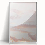 Acrylic print of a modern art deco poster featuring pastel colors, ideal for nursery wall decor.