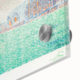 Modern Wall Art of a Tranquil Waterfront Scene - Abstract Modern Decor