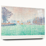 Modern Wall Art of a Tranquil Waterfront Scene - Abstract Modern Decor