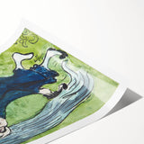 Modern Wall Art - Whimsical The False Step in Vibrant Impressionist Style