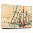 Modern Wall Art of St. Tropez Harbor Scene - Abstract Contemporary Art