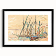 Modern Wall Art of St. Tropez Harbor Scene - Abstract Contemporary Art