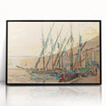 Modern Wall Art of St. Tropez Harbor Scene - Abstract Contemporary Art