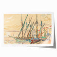 Modern Wall Art of St. Tropez Harbor Scene - Abstract Contemporary Art
