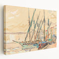 Modern Wall Art of St. Tropez Harbor Scene - Abstract Contemporary Art
