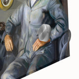 Modern Wall Art of Classic Portrait Couple - Abstract Contemporary Style