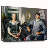 Modern Wall Art of Classic Portrait Couple - Abstract Contemporary Style
