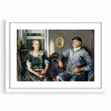 Modern Wall Art of Classic Portrait Couple - Abstract Contemporary Style